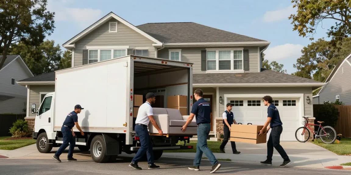 Professional movers from https://ucuzatasin.com.tr skillfully relocating furniture during a home move.