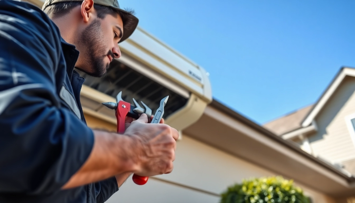 Expert conducting Air Conditioning Repair Tampa on a residential unit, showcasing professional service.