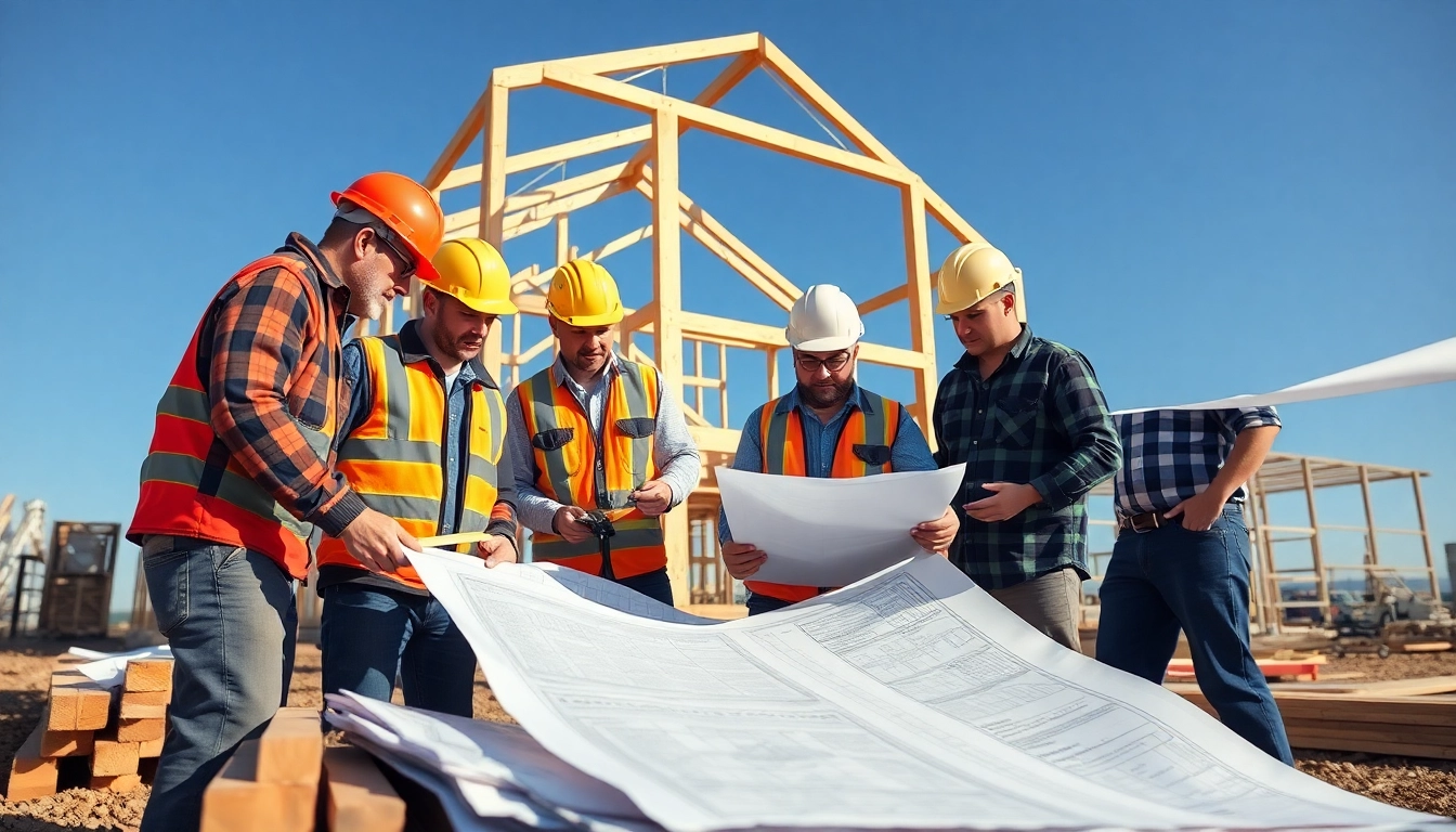 New Jersey General Contractor teams working collaboratively at a construction site, showcasing craftsmanship and professionalism.