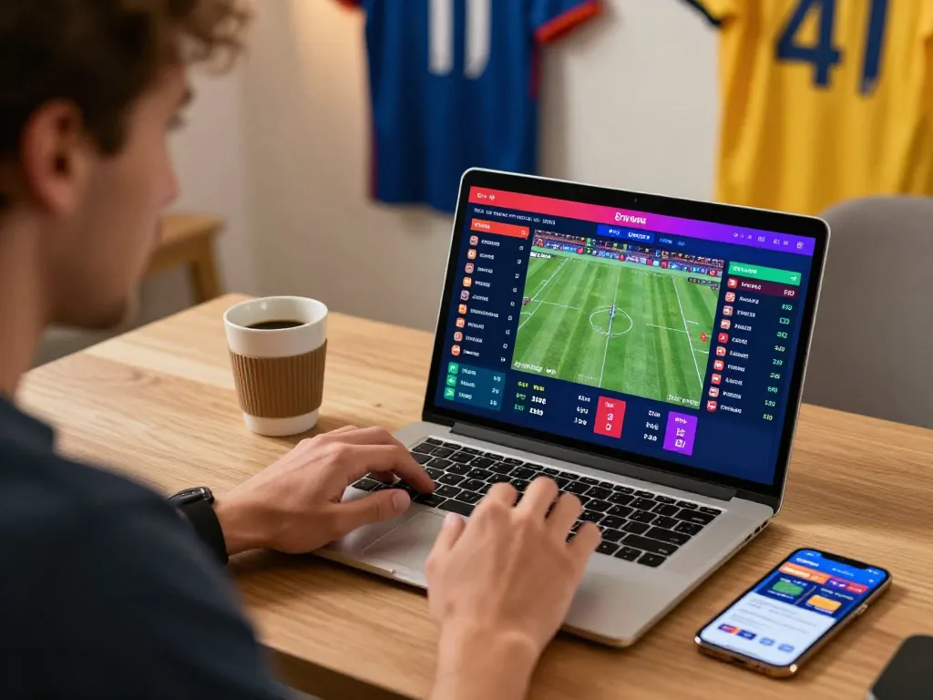 Engaging sports betting experience on OKFUN platform with live updates and cozy atmosphere.