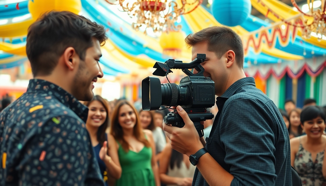 Engaging Event videography services capturing memorable moments during celebrations.