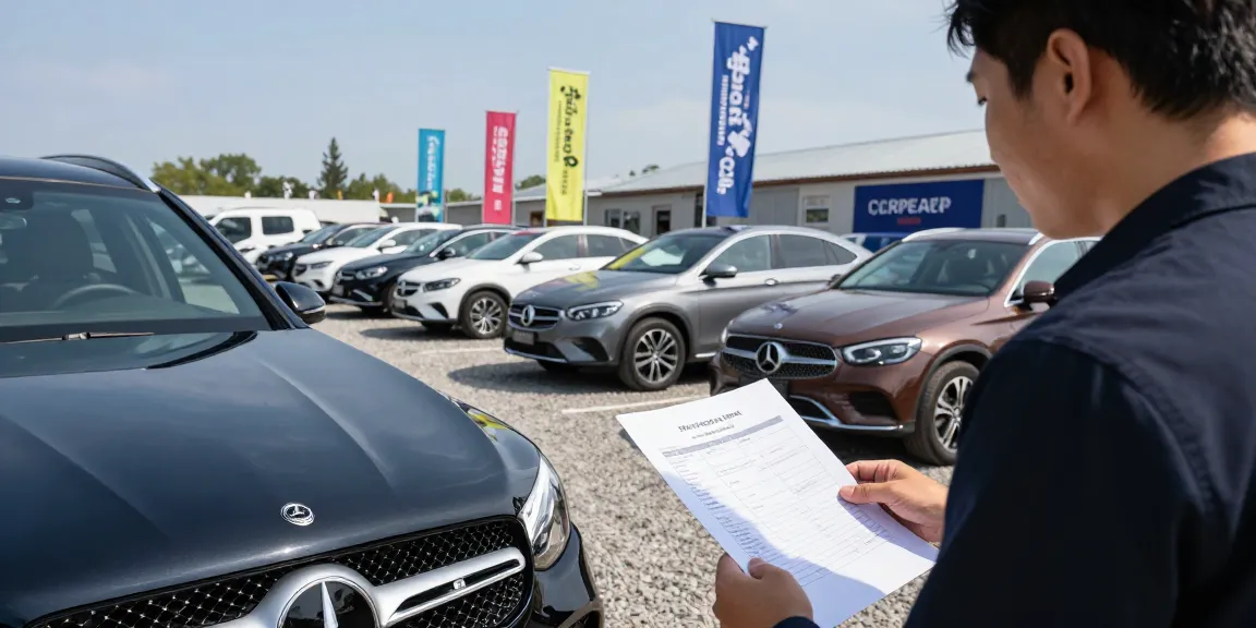 Examining the best car history check UK report while considering a used car purchase.