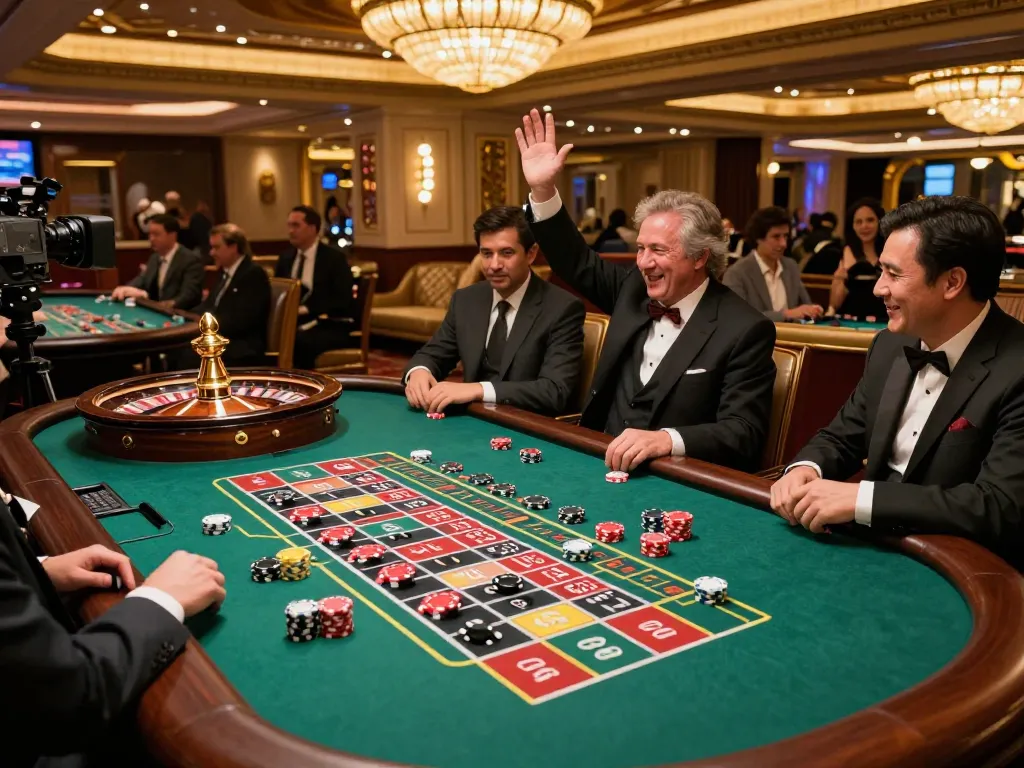 Experience thrilling roulette gameplay at https://fc88.today with players engaged around a luxurious casino table