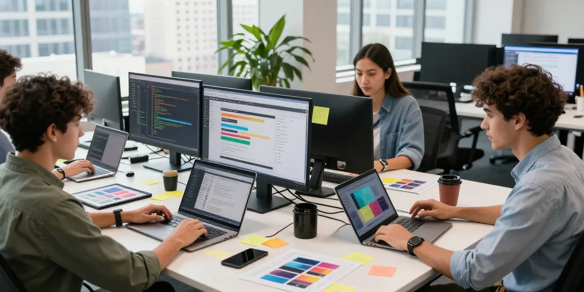 Web development company in Gorakhpur team collaborating on modern projects.