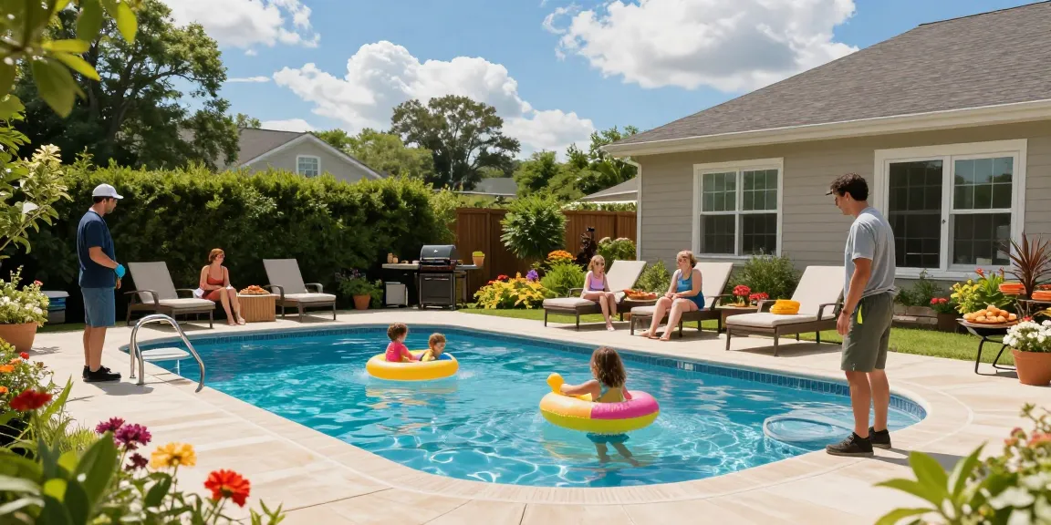 Dolphin Pool Services maintains a vibrant family pool area in Virginia with professional care.