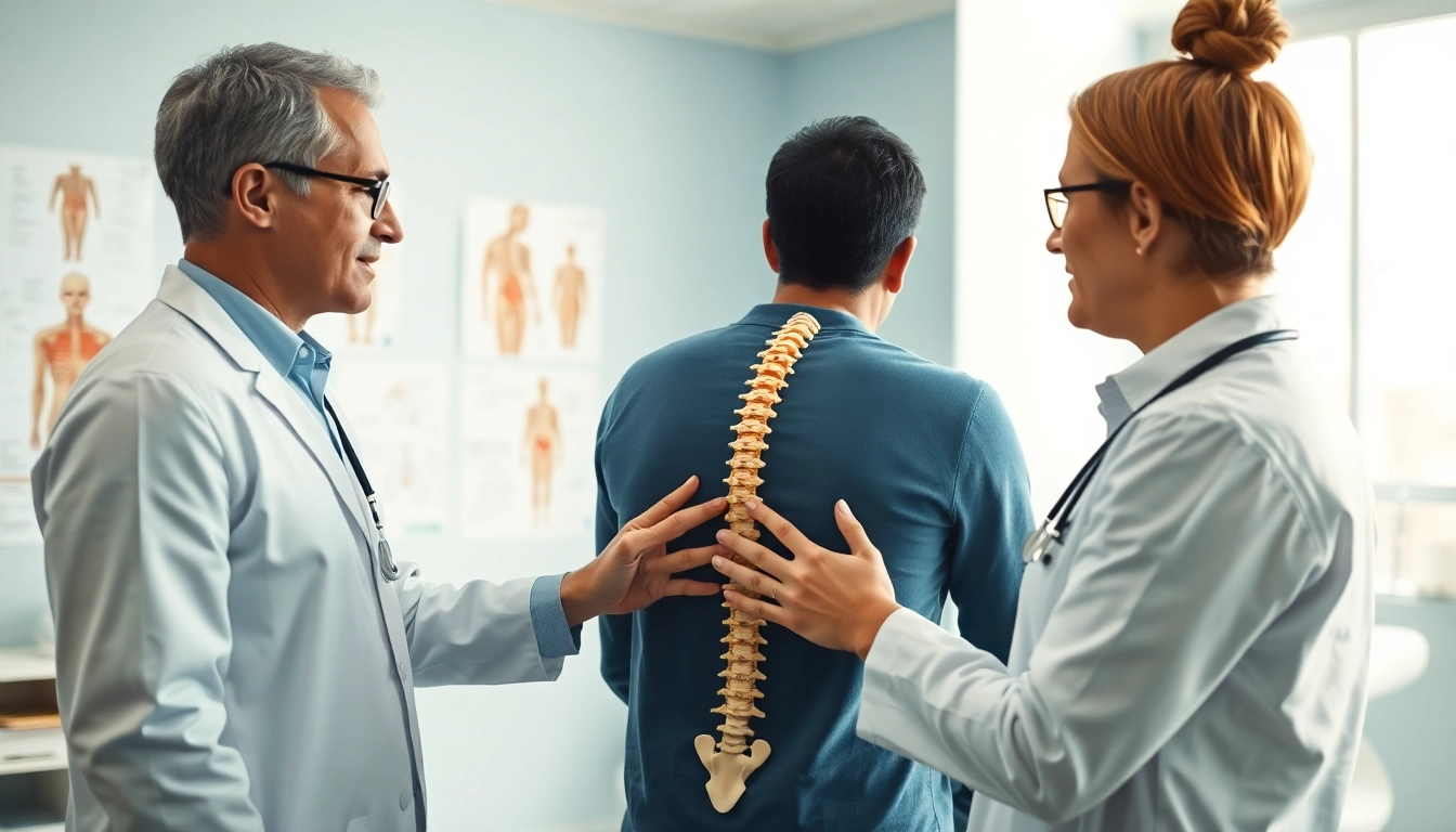 Identifying back pain causes during an examination with a healthcare professional.
