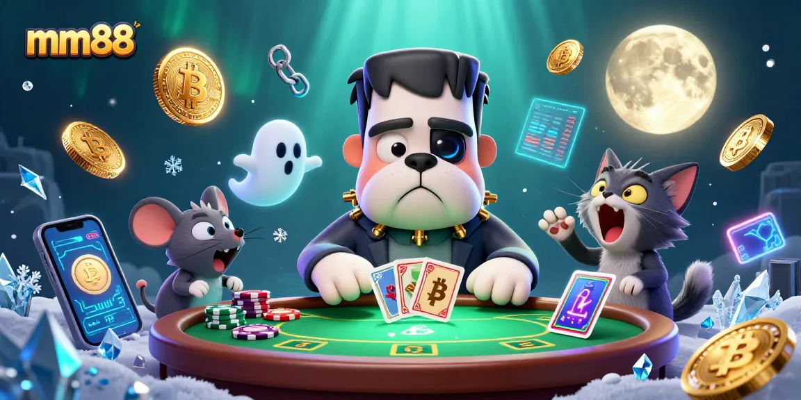 Play poker with mm88 at a thrilling spooky table featuring ghostly elements and cryptocurrency